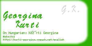 georgina kurti business card